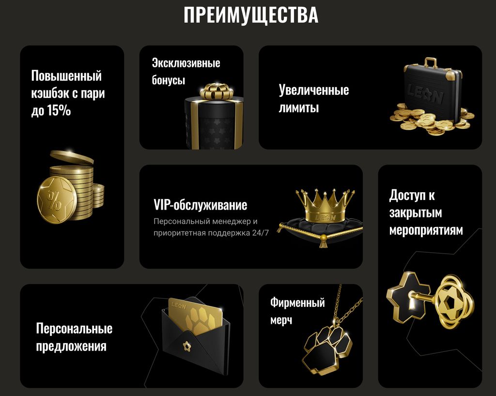 Привилегии для участников Leon Family